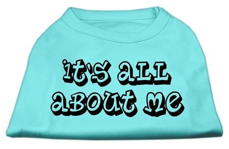 It's All About Me Screen Print Shirts Aqua XL (16)