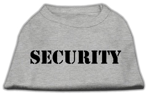 Security Screen Print Shirts Grey w- black text Lg (14)