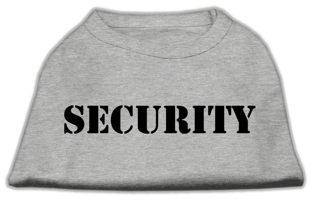 Security Screen Print Shirts Grey w- black text Med (12)