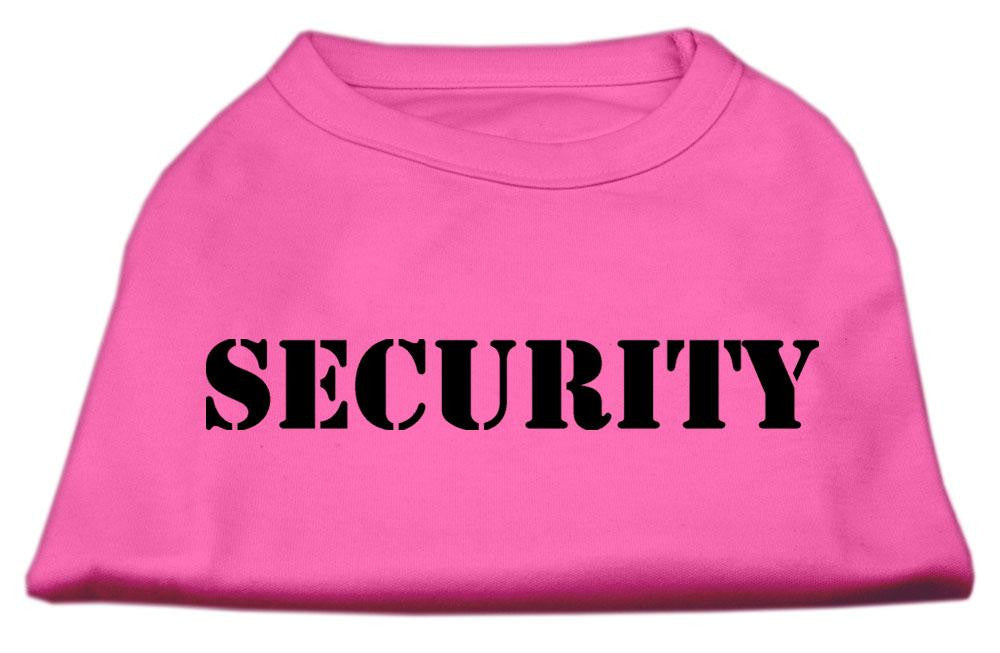 Security Screen Print Shirts Bright Pink w- black text XXXL (20)