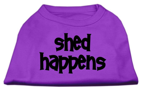 Shed Happens Screen Print Shirt Purple Med (12)