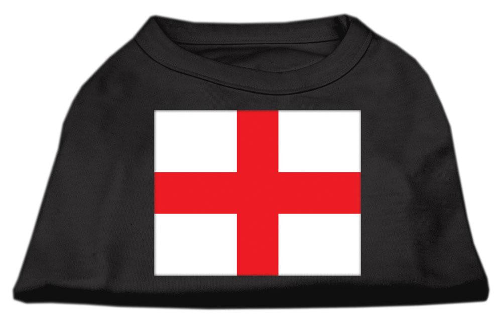 St. George's Cross (English Flag) Screen Print Shirt Black  XS (8)