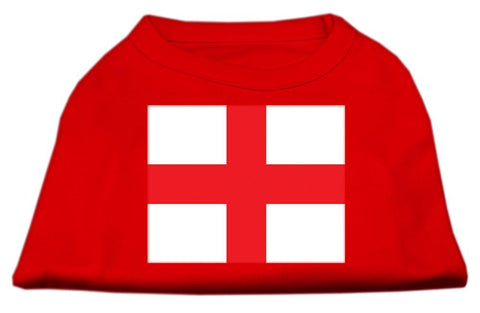 St. George's Cross (English Flag) Screen Print Shirt Red XXXL (20)