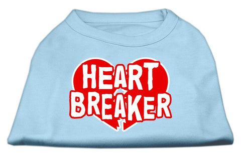 Heart Breaker Screen Print Shirt Baby Blue Med (12)