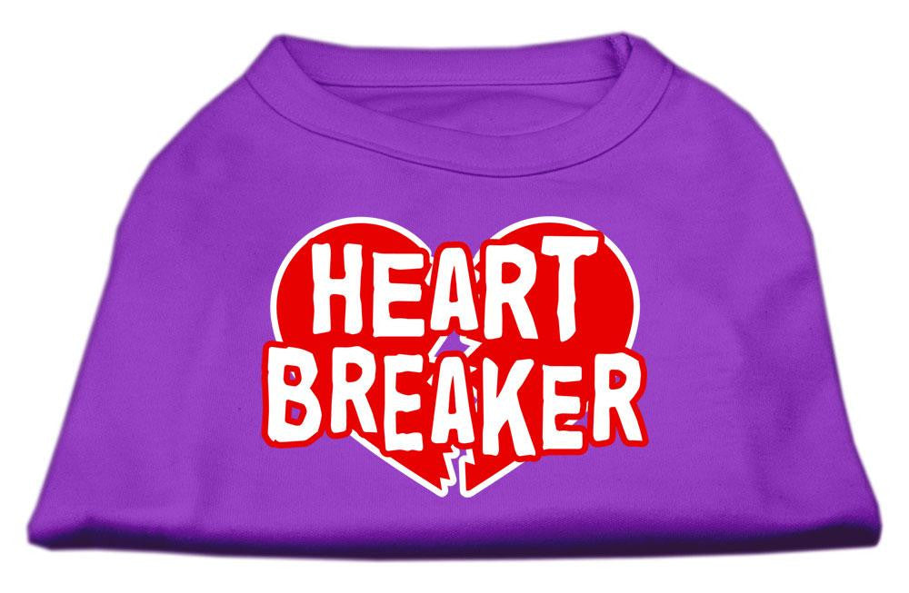 Heart Breaker Screen Print Shirt Purple XL (16)