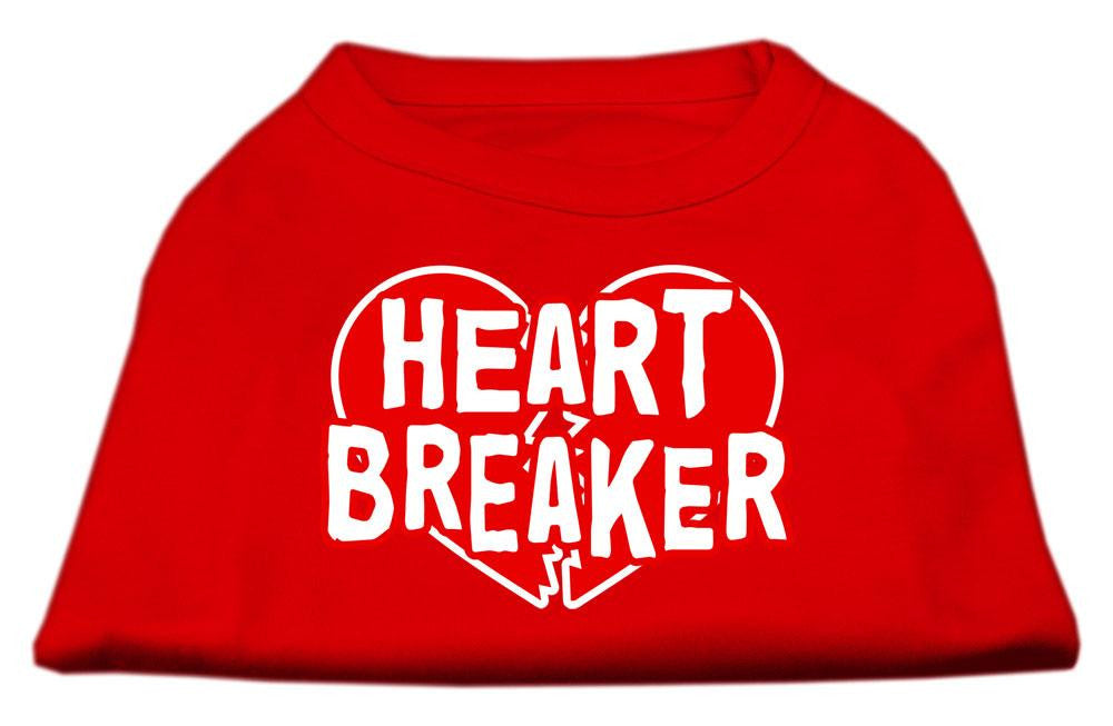 Heart Breaker Screen Print Shirt Red  XL (16)