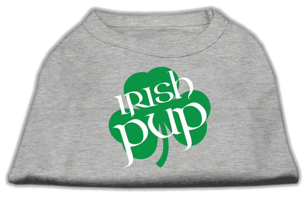 Irish Pup Screen Print Shirt Grey XS (8)