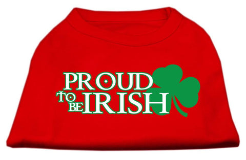 Proud to be Irish Screen Print Shirt Red Sm (10)