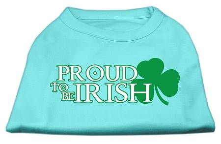 Proud to be Irish Screen Print Shirt Aqua XS (8)