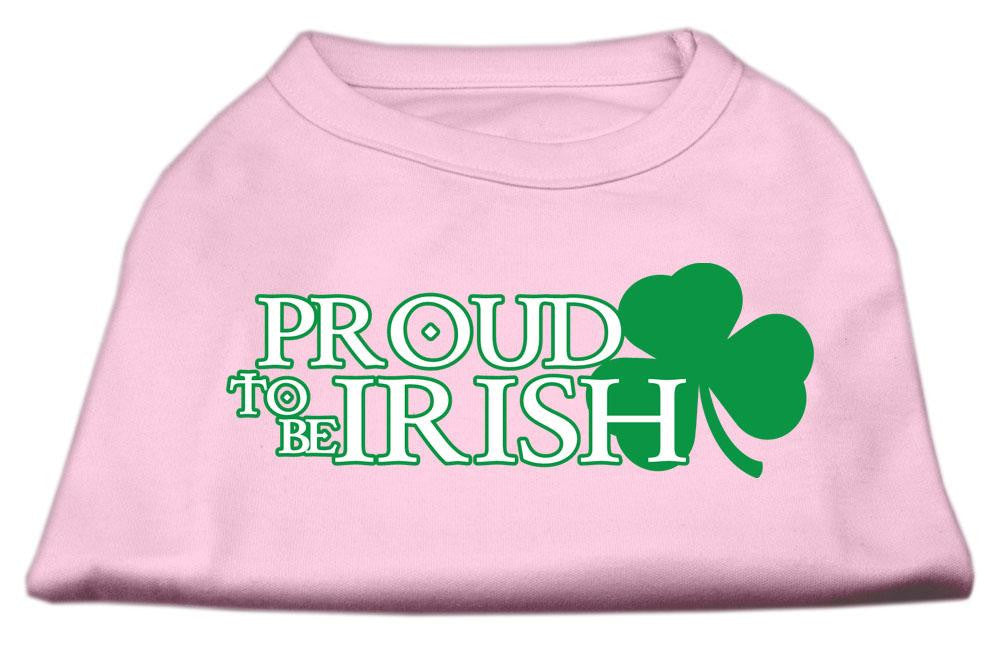 Proud to be Irish Screen Print Shirt Light Pink  XXXL (20)