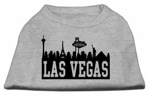 Las Vegas Skyline Screen Print Shirt Grey XS (8)