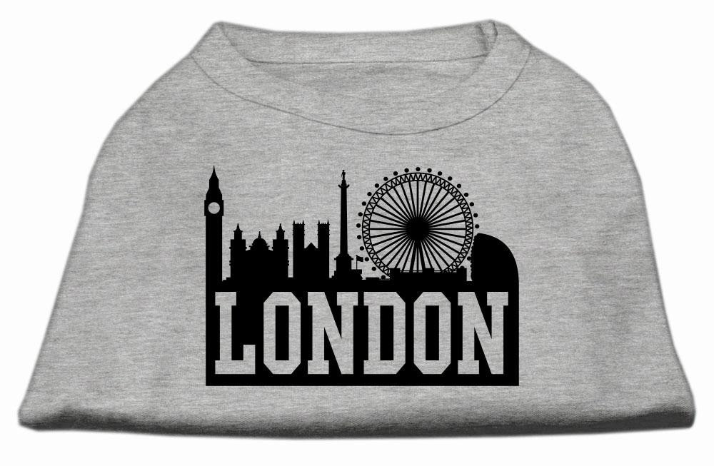 London Skyline Screen Print Shirt Grey XS (8)