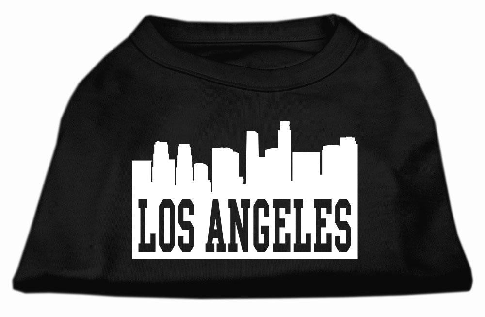 Los Angeles Skyline Screen Print Shirt Black Sm (10)