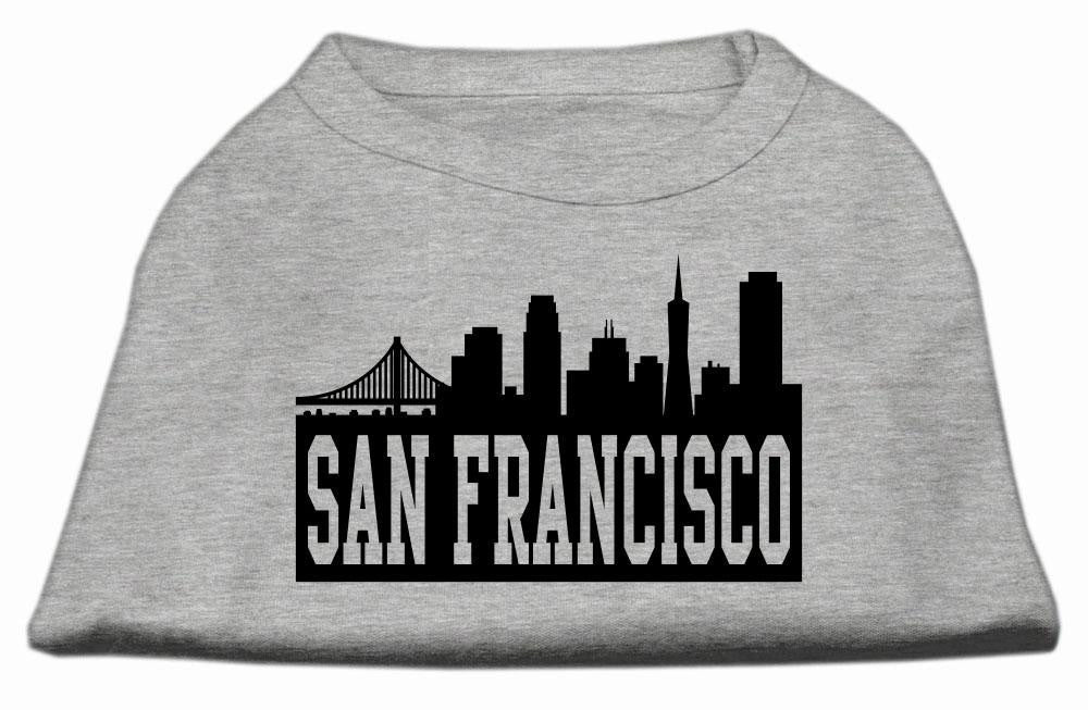 San Francisco Skyline Screen Print Shirt Grey Lg (14)