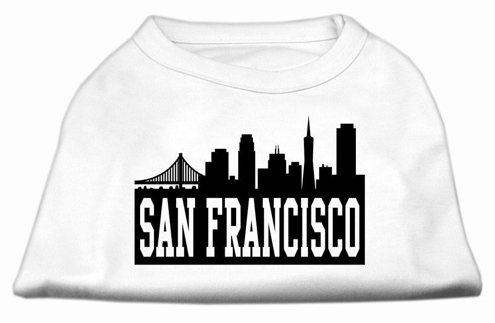 San Francisco Skyline Screen Print Shirt White XS (8)