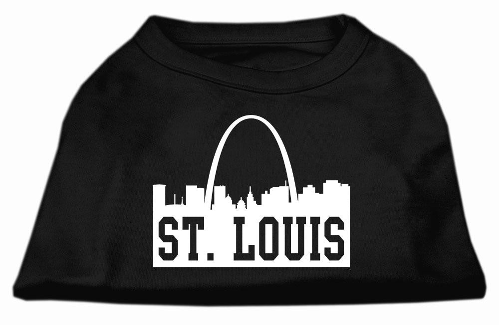 St Louis Skyline Screen Print Shirt Black Lg (14)