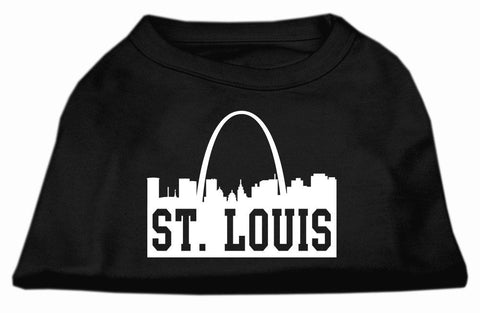 St Louis Skyline Screen Print Shirt Black XL (16)