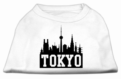 Tokyo Skyline Screen Print Shirt White XL (16)