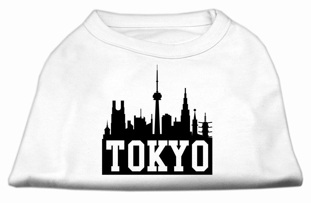 Tokyo Skyline Screen Print Shirt White XXL (18)