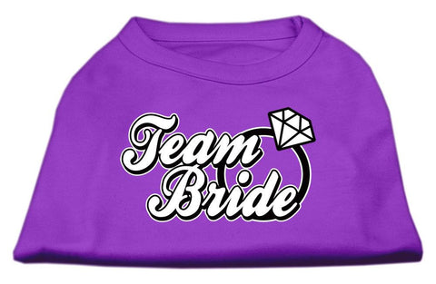 Team Bride Screen Print Shirt Purple Med (12)