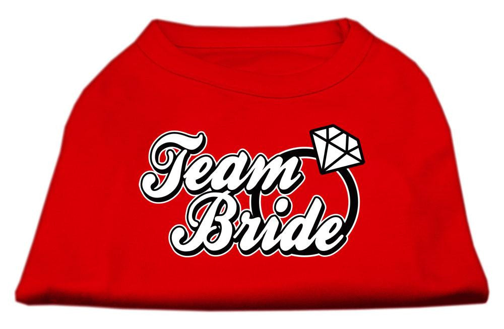 Team Bride Screen Print Shirt Red XL (16)