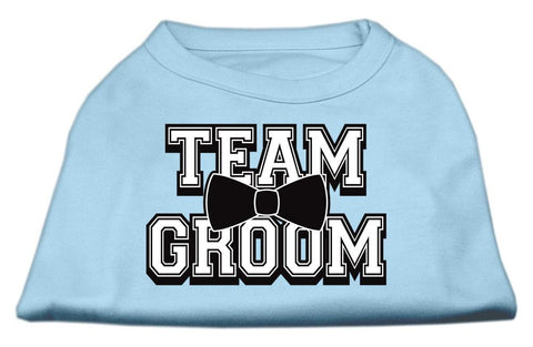 Team Groom Screen Print Shirt Baby Blue Lg (14)