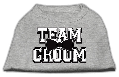 Team Groom Screen Print Shirt Grey Lg (14)