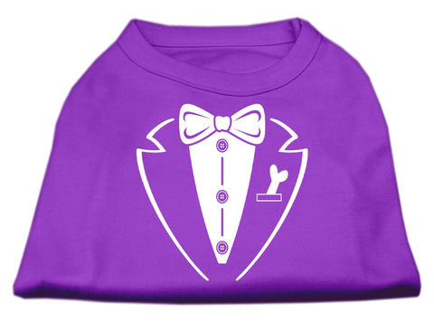 Tuxedo Screen Print Shirt Purple XL (16)