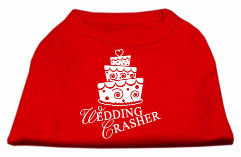 Wedding Crasher Screen Print Shirt Red  XS (8)