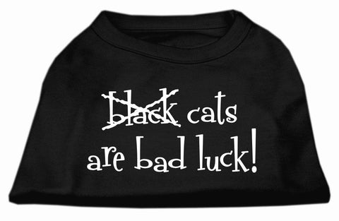 Black Cats are Bad Luck Screen Print Shirt Black XXXL(20)