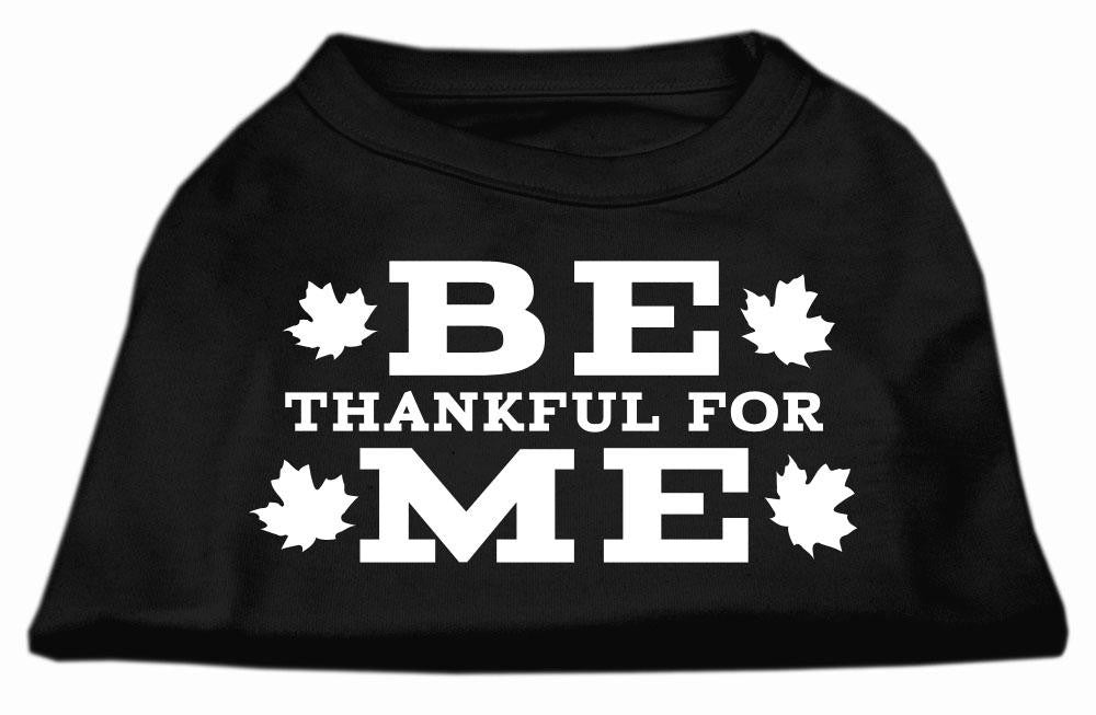 Be Thankful for Me Screen Print Shirt Black XS (8)