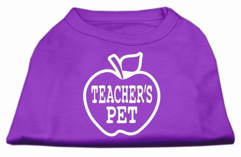 Teachers Pet Screen Print Shirt Purple L (14)