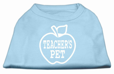 Teachers Pet Screen Print Shirt Baby Blue XS (8)