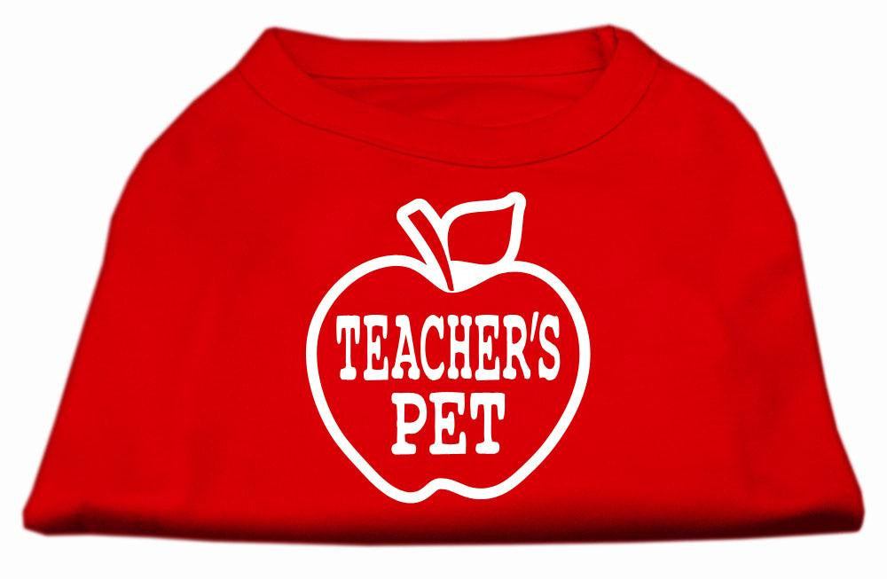 Teachers Pet Screen Print Shirt Red XXXL(20)