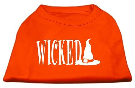 Wicked Screen Print Shirt Orange Lg (14)