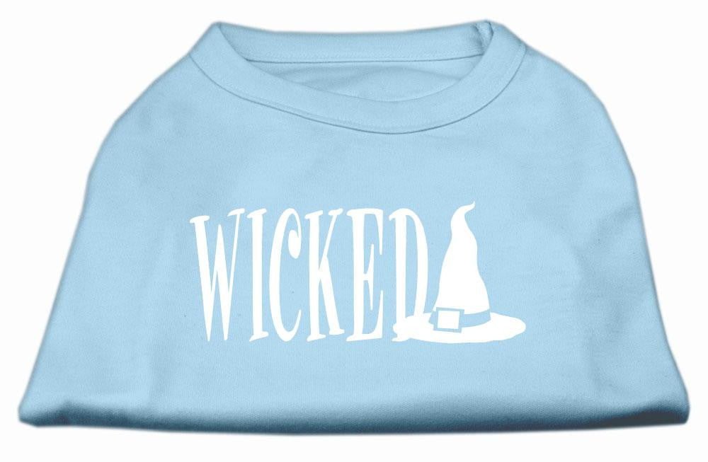 Wicked Screen Print Shirt Baby Blue XS (8)