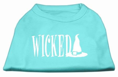 Wicked Screen Print Shirt Aqua XXL (18)