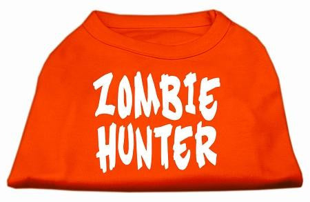 Zombie Hunter Screen Print Shirt Orange XS (8)