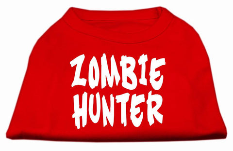 Zombie Hunter Screen Print Shirt Red XS (8)