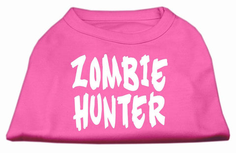 Zombie Hunter Screen Print Shirt Bright Pink XXL (18)