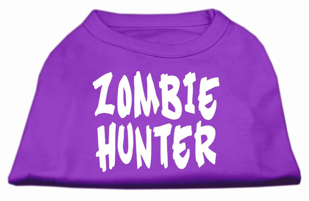 Zombie Hunter Screen Print Shirt Purple XXL (18)