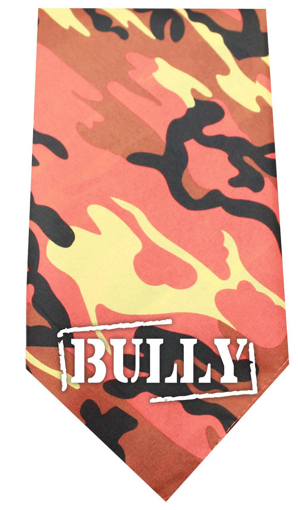 Bully Screen Print Bandana Orange Camo