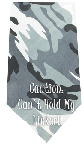 Cant Hold Licker Screen Print Bandana Grey Camo