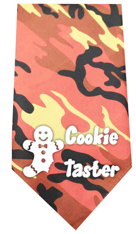 Cookie Taster Screen Print Bandana Orange Camo