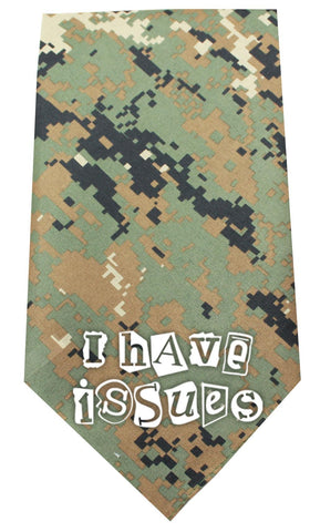 I Have issues Screen Print Bandana Digital Camo