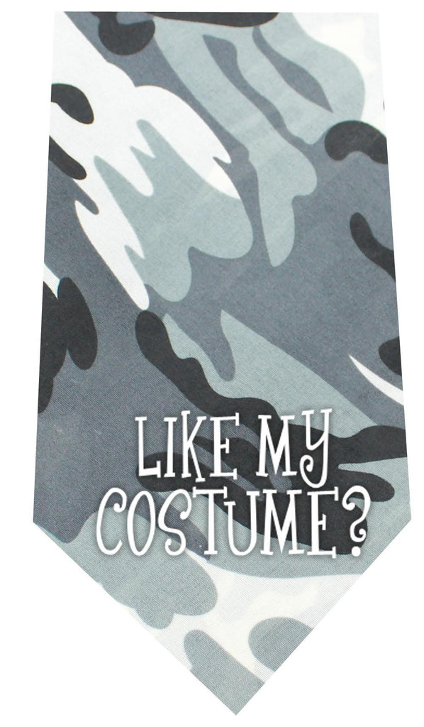 Like my Costume Screen Print Bandana Grey Camo