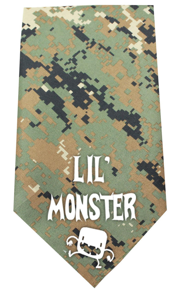 Lil Monster Screen Print Bandana Digital Camo