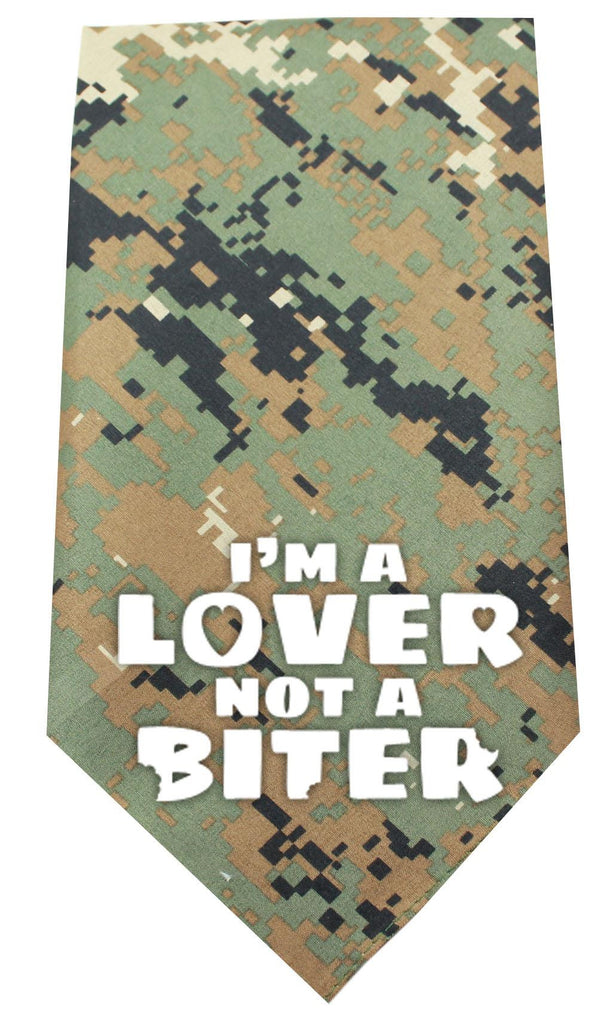 Love not a Biter Screen Print Bandana Digital Camo