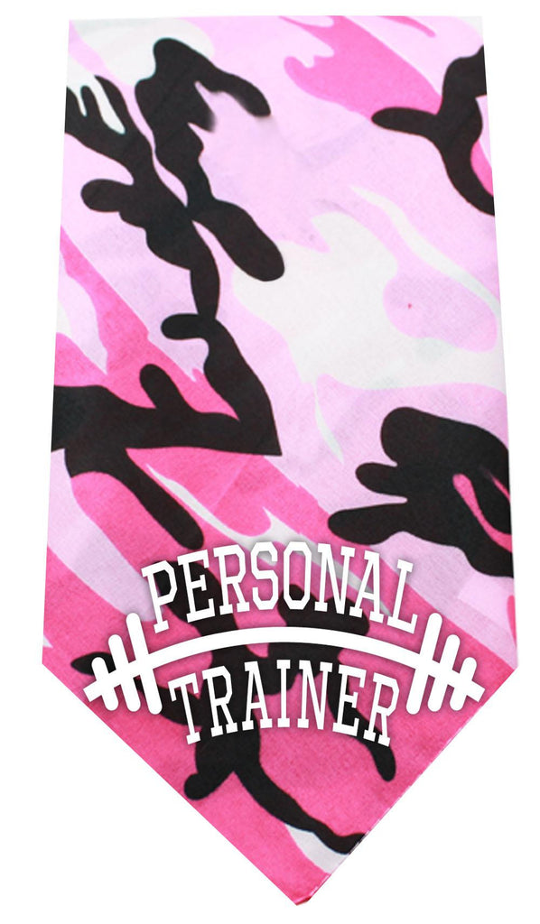 Personal Trainer Screen Print Bandana Pink Camo