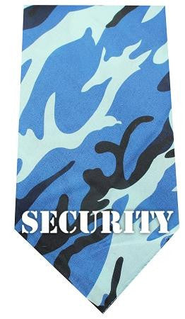 Security Screen Print Bandana Blue Camo